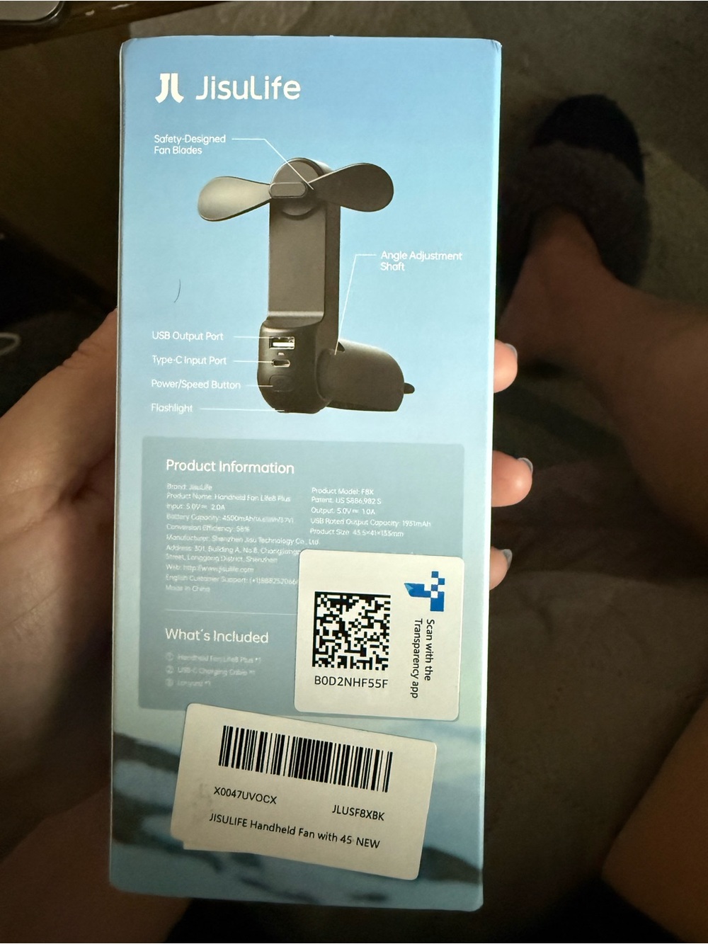 Jisulife Portable Handheld Fan 3 in 1 - Picture 3 of 3